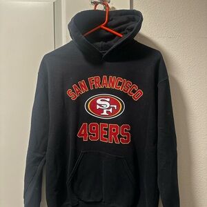 Team Apparel Black San Francisco 49ers Hoodie